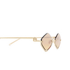 Lunettes de soleil Gucci GG1604S 003 gold - Vignette du produit 3/4