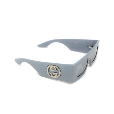 Lunettes de soleil Gucci GG1646S 005 silver - Vue trois quarts