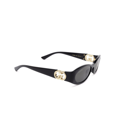 Gucci GG1660S Sunglasses 001 black - three-quarters view