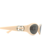 Gucci GG1660S Sunglasses 004 ivory - product thumbnail 3/4