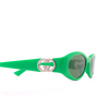 Occhiali da sole Gucci GG1660S 005 green - anteprima prodotto 3/4