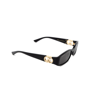 Gucci GG1661S Sunglasses 001 black - three-quarters view