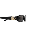 Occhiali da sole Gucci GG1661S 001 black - anteprima prodotto 3/4