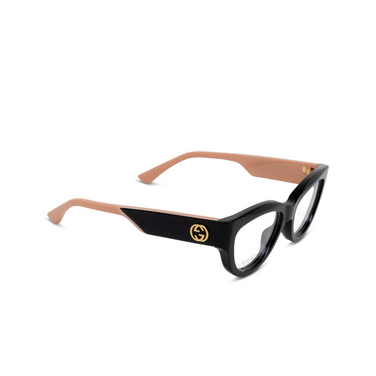 Gafas graduadas Gucci GG1665O 004 black - Vista tres cuartos