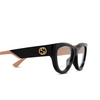 Lunettes de vue Gucci GG1665O 004 black - Vignette du produit 3/4