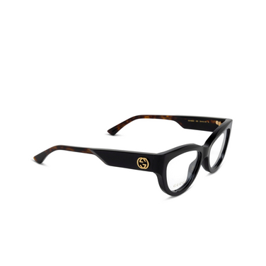 Lunettes de vue Gucci GG1665O 005 black - Vue trois quarts