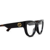 Lunettes de vue Gucci GG1665O 005 black - Vignette du produit 3/4