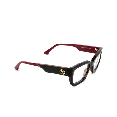 Gucci GG1666O Eyeglasses 006 havana - three-quarters view