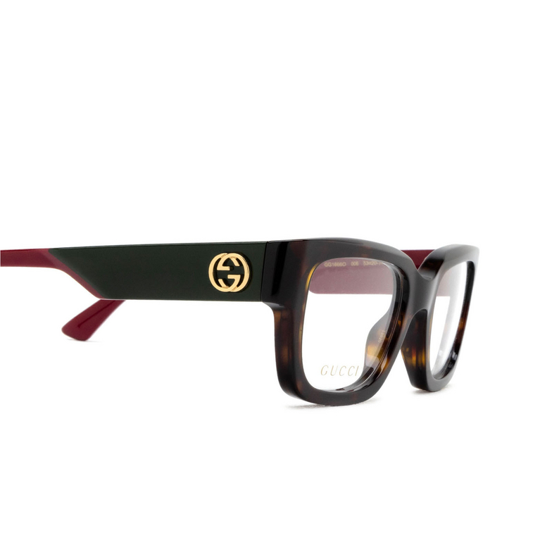 Lunettes de vue Gucci GG1666O 006 havana - 3/4