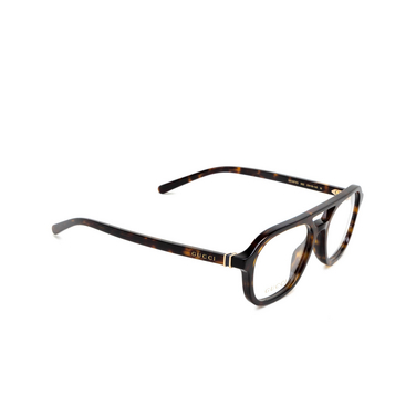 Gucci GG1673O Eyeglasses 002 havana - three-quarters view