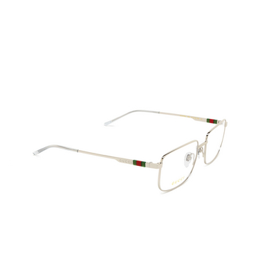 Gucci GG1678O Eyeglasses 004 silver - three-quarters view