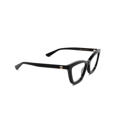 Gafas graduadas Gucci GG1686O 005 black - Vista tres cuartos