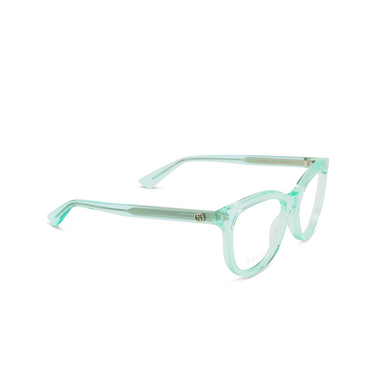 Gafas graduadas Gucci GG1687O 004 green - Vista tres cuartos