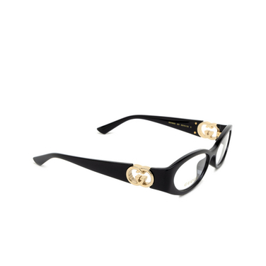 Gucci GG1693O Eyeglasses 001 black - three-quarters view