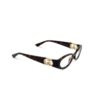 Gucci GG1693O Eyeglasses 002 havana - three-quarters view