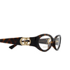 Lunettes de vue Gucci GG1693O 002 havana - Vignette du produit 3/4