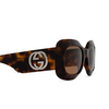 Occhiali da sole Gucci GG1695S 002 havana - anteprima prodotto 3/4