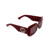 Occhiali da sole Gucci GG1695S 004 burgundy - anteprima prodotto 2/4