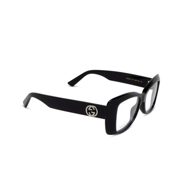 Gucci GG1697O Eyeglasses 001 black - three-quarters view