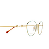 Gafas graduadas Gucci GG1699O 002 gold - Miniatura del producto 3/4