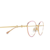 Lunettes de vue Gucci GG1699O 003 gold - Vignette du produit 3/4