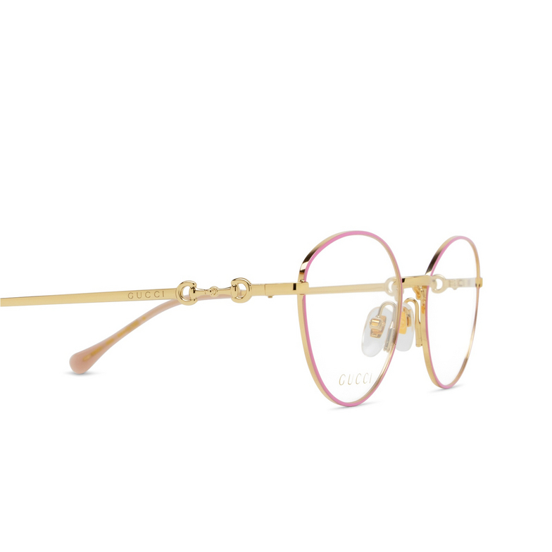 Gafas graduadas Gucci GG1699O 003 gold - 3/4