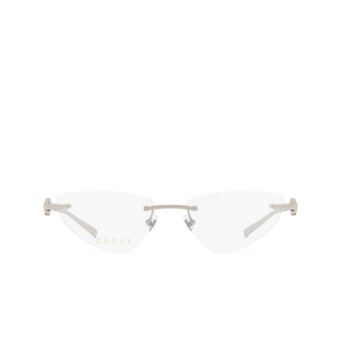 Lunettes de vue Gucci GG1702O 001 silver - Vue de face