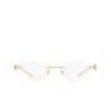 Gucci GG1702O Eyeglasses 002 gold - product thumbnail 1/4