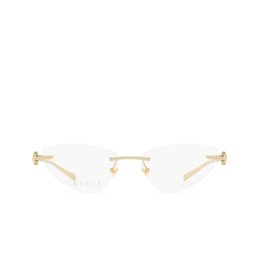 Lunettes de vue Gucci GG1702O 002 gold - Vue de face