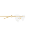 Lunettes de vue Gucci GG1702O 002 gold - Vignette du produit 3/4