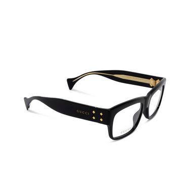 Lunettes de vue Gucci GG1707O 006 black - Vue trois quarts