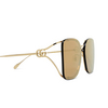 Lunettes de soleil Gucci GG1713SA 003 gold - Vignette du produit 3/4