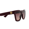 Gucci GG1714S Sunglasses 003 burgundy - product thumbnail 3/4