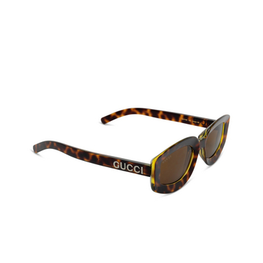 Gucci GG1719S Sunglasses 002 havana - three-quarters view