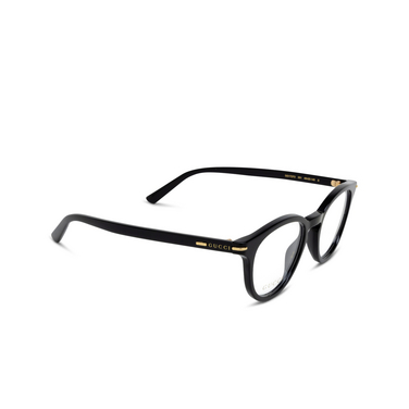 Gucci GG1727O Eyeglasses 001 black - three-quarters view