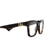 Occhiali da vista Gucci GG1728O 002 havana - anteprima prodotto 3/4