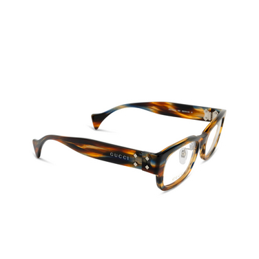 Lunettes de vue Gucci GG1744OJ 003 havana - Vue trois quarts