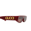 Lunettes de soleil Gucci GG1771S 003 burgundy - Vignette du produit 3/4