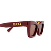 Occhiali da sole Gucci GG1773S 003 burgundy - anteprima prodotto 3/4