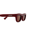 Lunettes de soleil Gucci GG1777S 002 burgundy - Vignette du produit 3/4