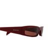 Occhiali da sole Gucci GG1778S 003 burgundy - anteprima prodotto 3/4