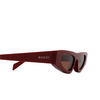 Occhiali da sole Gucci GG1779S 003 burgundy - anteprima prodotto 3/4