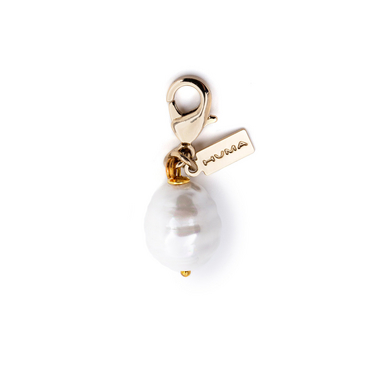 Huma EARRING RIVER PEARL E21 gold - front view