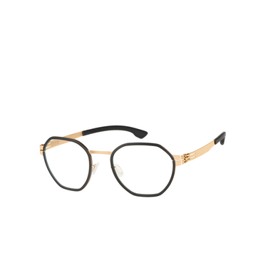 ic! berlin CARBON Eyeglasses ROSE - GOLD - BLACK - three-quarters view