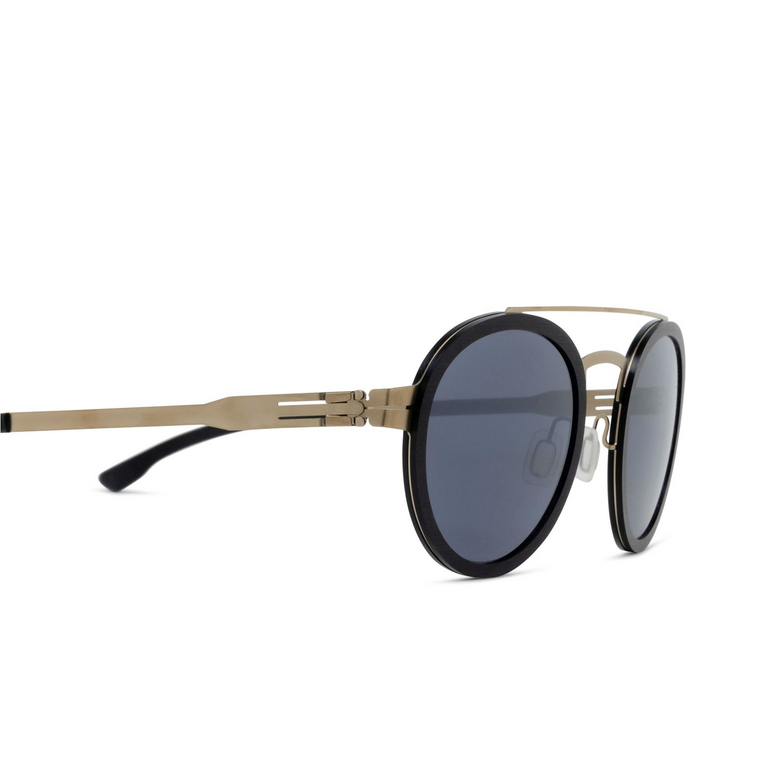 ic! berlin DAKOTA SUN Sunglasses BLACK ROUGH - BRONZE - BLACK - 3/4