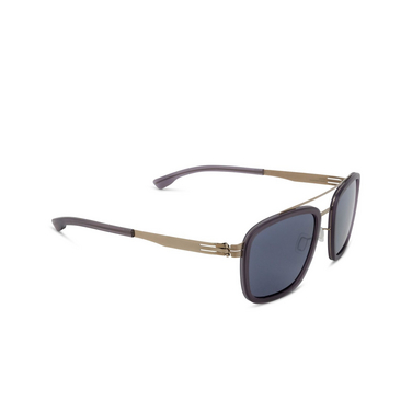 ic! berlin JACOB SUN Sunglasses GREY HD MATT - BRONZE - BLACK - three-quarters view