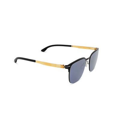 ic! berlin THE ANTIHERO SUN Sunglasses BLACK - BLACK MIRRORED - three-quarters view