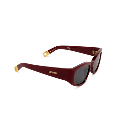 Jacquemus GALA Sunglasses 3 burgundy - three-quarters view