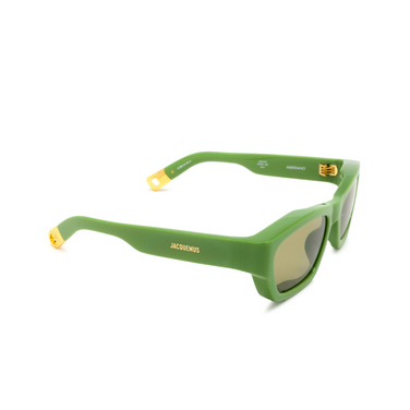 Jacquemus MERIDIANO Sunglasses 3 jade green - three-quarters view