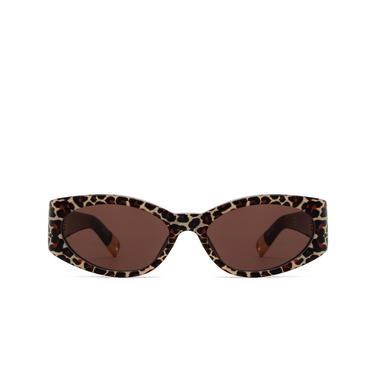 Jacquemus OVALO Sunglasses 2 leopard - front view